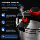 [Llevate 2 y Pagá 1] Olla a Presión UltraChef de Triple Capa de Acero Inoxidable con Asas de Goma | + REGALOS: Kit de Utensilios de Cocina